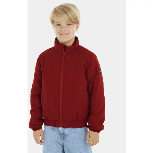 Tommy Hilfiger Prehodna jakna Essential KB0KB08337 D Bordo rdeča Regular Fit