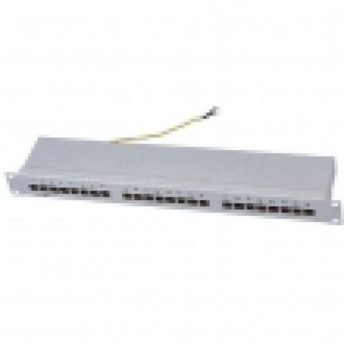  patch panel 19&amp;quot;/1U sa 24 RJ-45 stp kat. 5e fully shielded, dual krone lsa &amp;amp; 110 idc reglete, držač kablova sa zadnje strane sa uzemljenjem (SP5E-24-1U) Slike