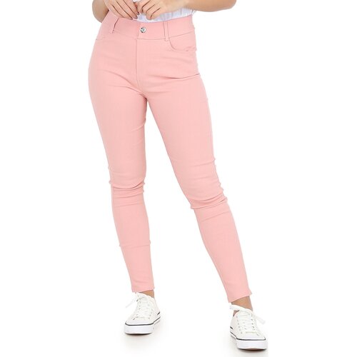 La Modeuse Jeans skinny 65947_P153027 Rožnata Slike