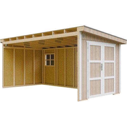 Timbela Vrtna hišica vrhunske kakovosti 11,47 m² - V231x248x530 cm - Brez tal in stranske stene - M940B-TERRA BROWN, (5000117220) Cene