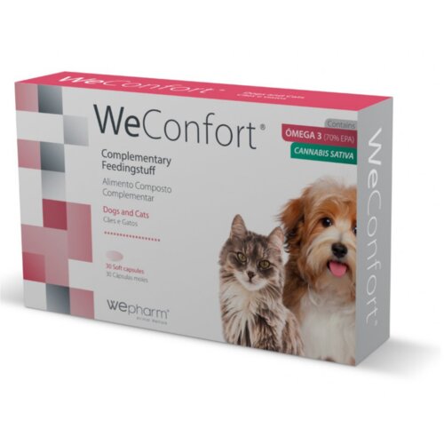 WePharm kapsule za unapređenje opšteg stanja kod pasa i mačaka weconfort 30/1 Slike