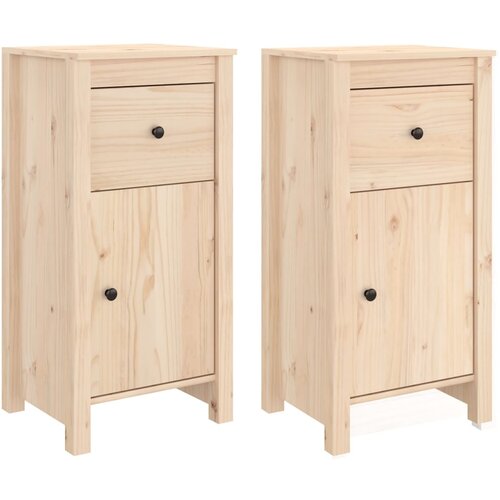 Maison Chic Komoda - Predalnik 2 kosa 40x35x80 cm trdna borovina, (21719131) Slike