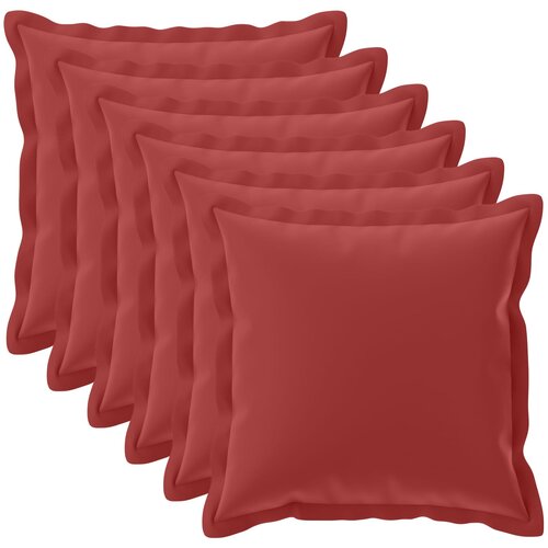  Presvlaka za jastuk 6 kom. HOUTEN Vinska crvena 80 x 80 cm Cijene