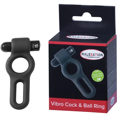 Malesation Vibro Cock & Ball Ring Black