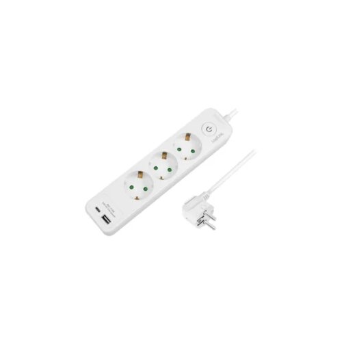 Logilink Produžni kabl sa zaštitom 3 utičnice, 1X USB- A, 1X USB- C 1.5m LPS279U Cijene