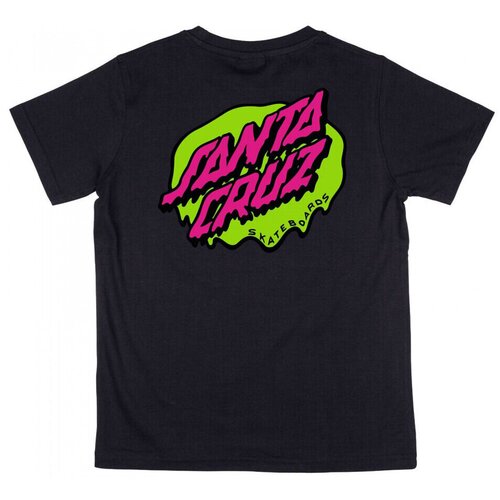 Santa Cruz Majice &amp;amp; Polo majice Youth slime dot t-shirt Črna Slike