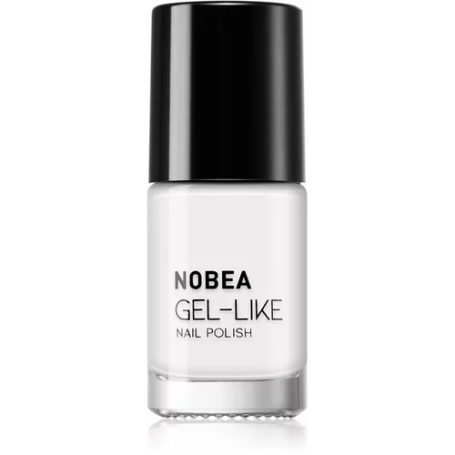 NOBEA Day-to-Day Gel-like Nail Polish lak za nohte z gel učinkom odtenek Snow white #N57 6 ml