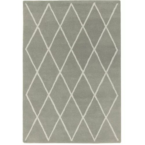 Asiatic Carpets Sivi ručno rađen vuneni tepih 80x150 cm Albany –