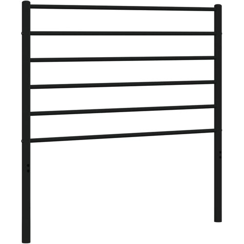  Metalno zamjensko uzglavlje crno 80 cm Slike