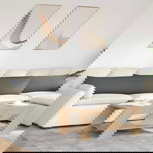 VidaXL jastučići za sofu 2 pcs tamno siva 200 x 40 cm tkanina Slike