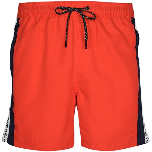 Jack &amp;amp; Jones JPSTFIJI JJSWIM TAPE Red Slike