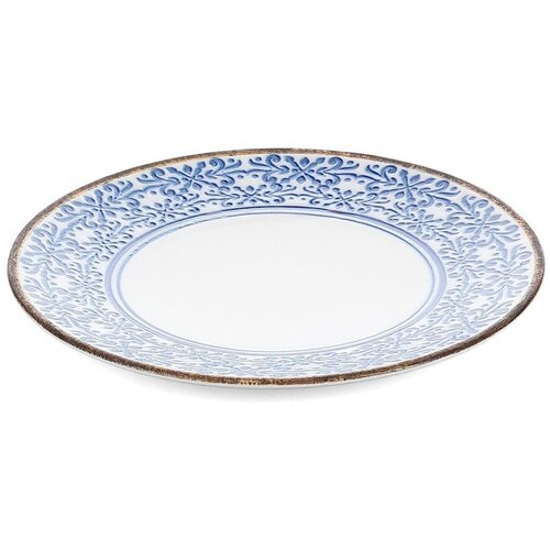 BonBistro Bel/moder desertni porcelanast krožnik &amp;oslash; 21 cm Azul &amp;ndash; Slike