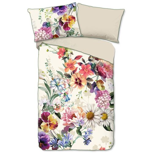 Descanso Posteljnina iz organskega bombaža Flower Garden, 140 x 220 cm Slike