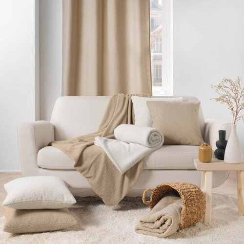 Douceur d int&amp;eacute;rieur Boucl&amp;eacute; okrasna blazina 45x45 cm Wooly &amp;ndash; Slike