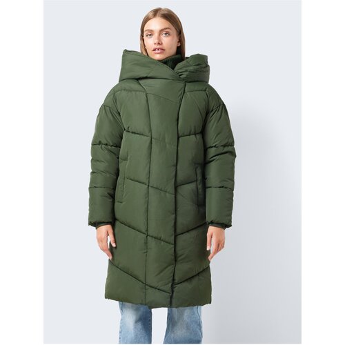 Noisy May Khaki Ladies Quilted Coat New Tally - Women Cene