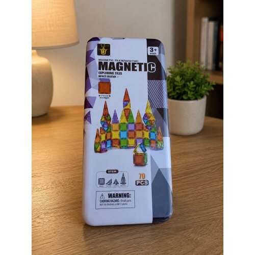  Magnetne Kocke Magnetni konstruktor Travel pack 70 delova Magnetne kocke ( SW12754 ) Slike