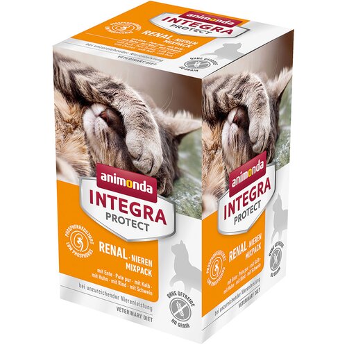 Animonda Integra Protect Adult ledvice pladnji 24 x 100 g - Mešano pakiranje (6 vrst) Cene