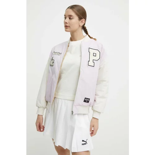 Puma Dvostrana bomber jakna X SOPHIA CHANG za žene, boja: ružičasta, 624627