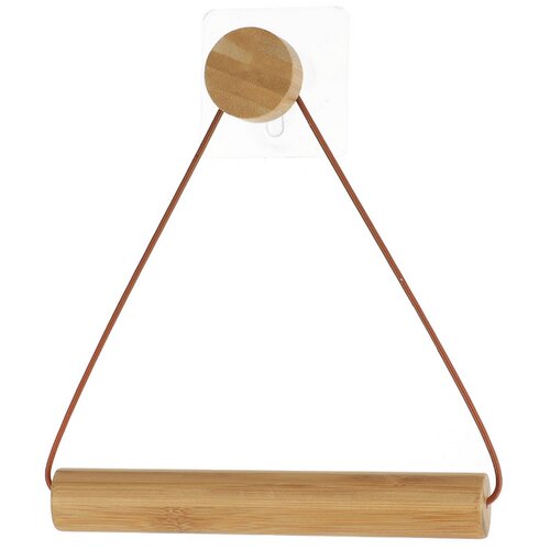 Tendance Držač toalet papira samolepljivi 19x18.3x4 cm bambus/braon Slike