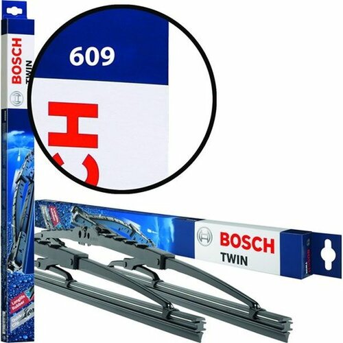 Bosch metlica brisača klasična sa prskalicom set 60/60cm twin 609 Slike