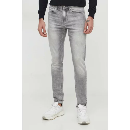 Calvin Klein Jeans Kavbojke moški, siva barva