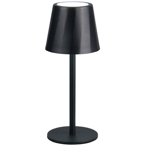  Mat črna LED namizna svetilka s kovinskim senčilom (vi&amp;scaron;ina 21 cm) Diaz &amp;ndash; Slike