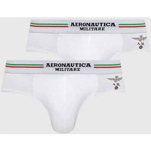 Aeronautica Militare Slip gaćice (2-pack) za muškarce, boja: bijela