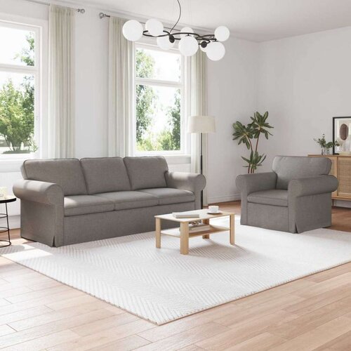 SOFA 2 pcs Sivo-smeđa Metal Cijene