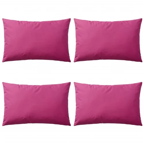 vidaXL Vrtni jastuci 4 kom 60 x 40 cm ružičasti
