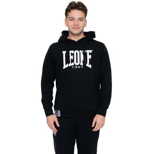 Leone 1947 Flis Man Hoody Boxing Črna Slike