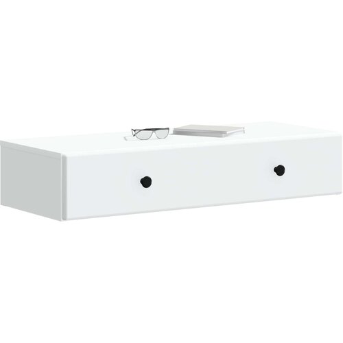 Stolna montirana na zid Bijela 87,5 x 34,5 x 17 cm Slike