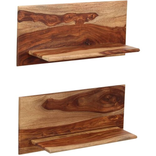 VidaXL Stenske police 2 kosa 58x26x20 cm trden palisander Slike