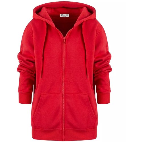 Pri Unzipped kangaroo sweatshirt with hood SELENA Slike