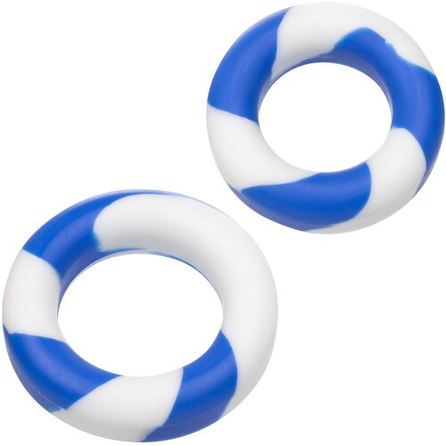 California Exotics Admiral 2 Ring Set Blue Slike
