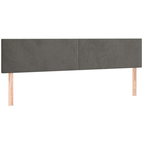  Uzglavlja 2 kom tamnosiva 100x5x78/88 cm bar&amp;scaron;unasta Slike