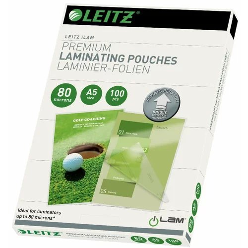 Leitz Komplet 100 žepkov za plastificiranje, A5 125 mic