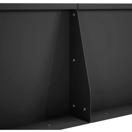  Zid za zadržavanje 4 kom. 80 x 12 x 30 cm Čelik Crna - Crna 80 x 12 x 30 cm 4 x ravni Cijene