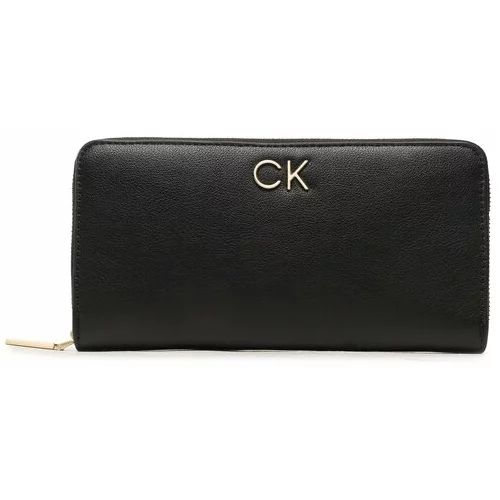 Calvin Klein Velika ženska denarnica Re-Lock Z/A Wallet Lg Pbl K60K610967 Črna