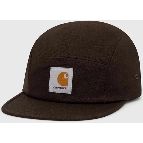 Carhartt WIP Pamučna kapa sa šiltom Backley Cap boja: smeđa, s aplikacijom, I016607.47XX