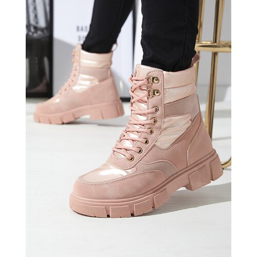 Resti Pink women's insulated trapper boots Kasemi- Footwear Cene
