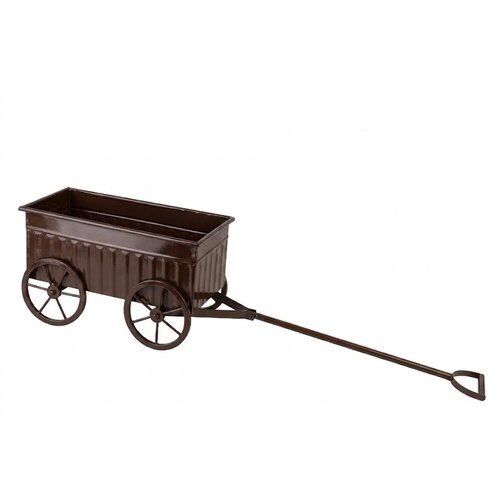 Mondex Dekorativni voziček kovinski Roger 33x16x20 čokoladni 1 kos, (5000307933) Slike