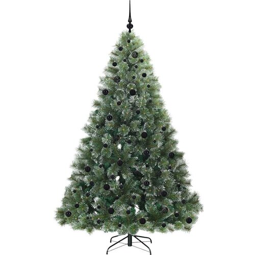 VidaXL Umjetno božićno drvce s stalakom Zelena 210 cm PE i PVC Slike