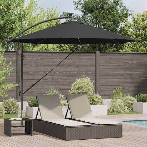  Suncobran 294 x 294 x 248 cm Poliester i aluminij Crna Slike