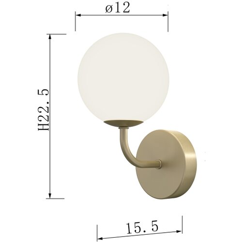  ONLI - Zidna lampa PALOMA 1xG9/10W/230V zlatna Slike