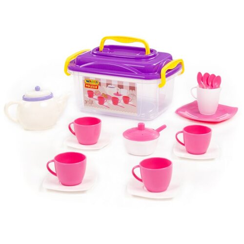 Polesie igračka set za čaj, 19 delova, roze Cene