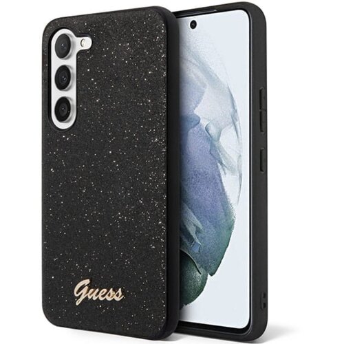 Guess GUHCS23MHGGSHK ovitek za Samsung Galaxy S23 Plus 5G - črn z ble&amp;scaron;čicami Slike
