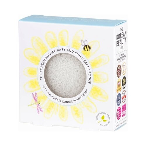 The Konjac Sponge Company slim round white pure za dojenčke Cene