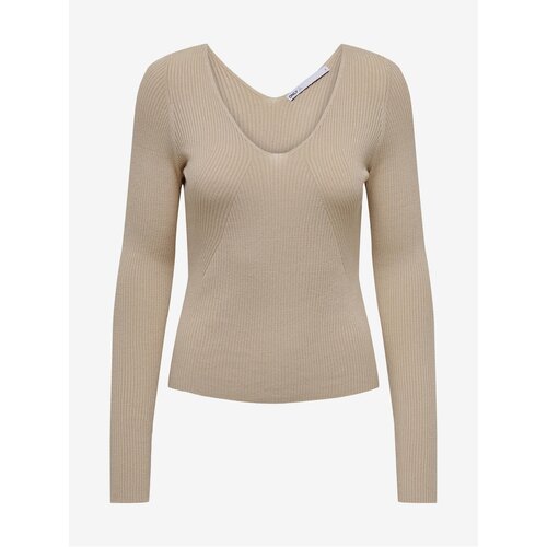 Only Beige women's ribbed sweater Julie - Women Cene