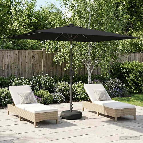  Suncobran za vrt s LED svjetlima i postoljem 200 x 300 cm Slike