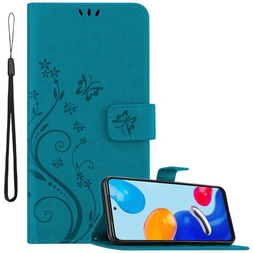 Cadorabo Xiaomi RedMi NOTE 11 4G/11S 4G rožnato zlata - ovitek v cvetličnem dizajnu z magnetnim zapiranjem, stoječo funkcijo in režami za kartice, (20860216) Cene